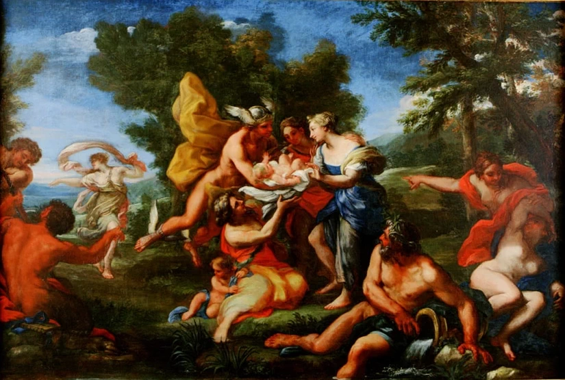 Mercurio affida Bacco fanciullo alla ninfe - Galleria Spada, Roma